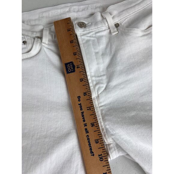 Citizens of Humanity Women's White Denim Skinny Crop Jeans Size 28 - Picture 10 of 12